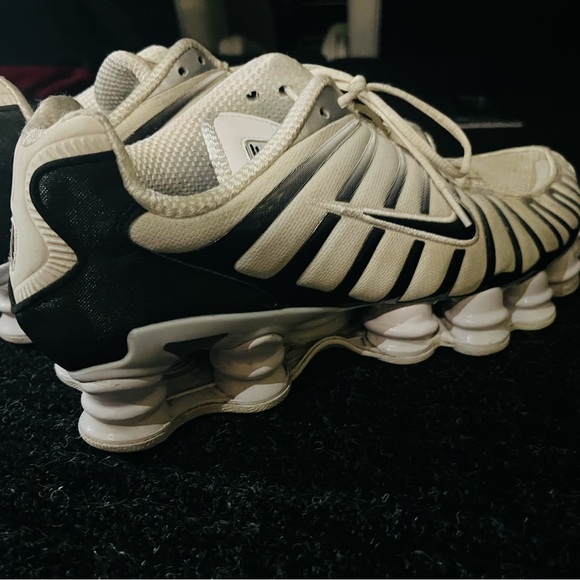 Nike White and Gray Shox Sneakers - Picture 3 of 4